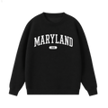 Collection 4 Maryland Essential Heavyweight Crewneck Sweatshirt - Black front
