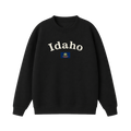 Collection 6 Idaho Essential Heavyweight Crewneck Sweatshirt - Black front