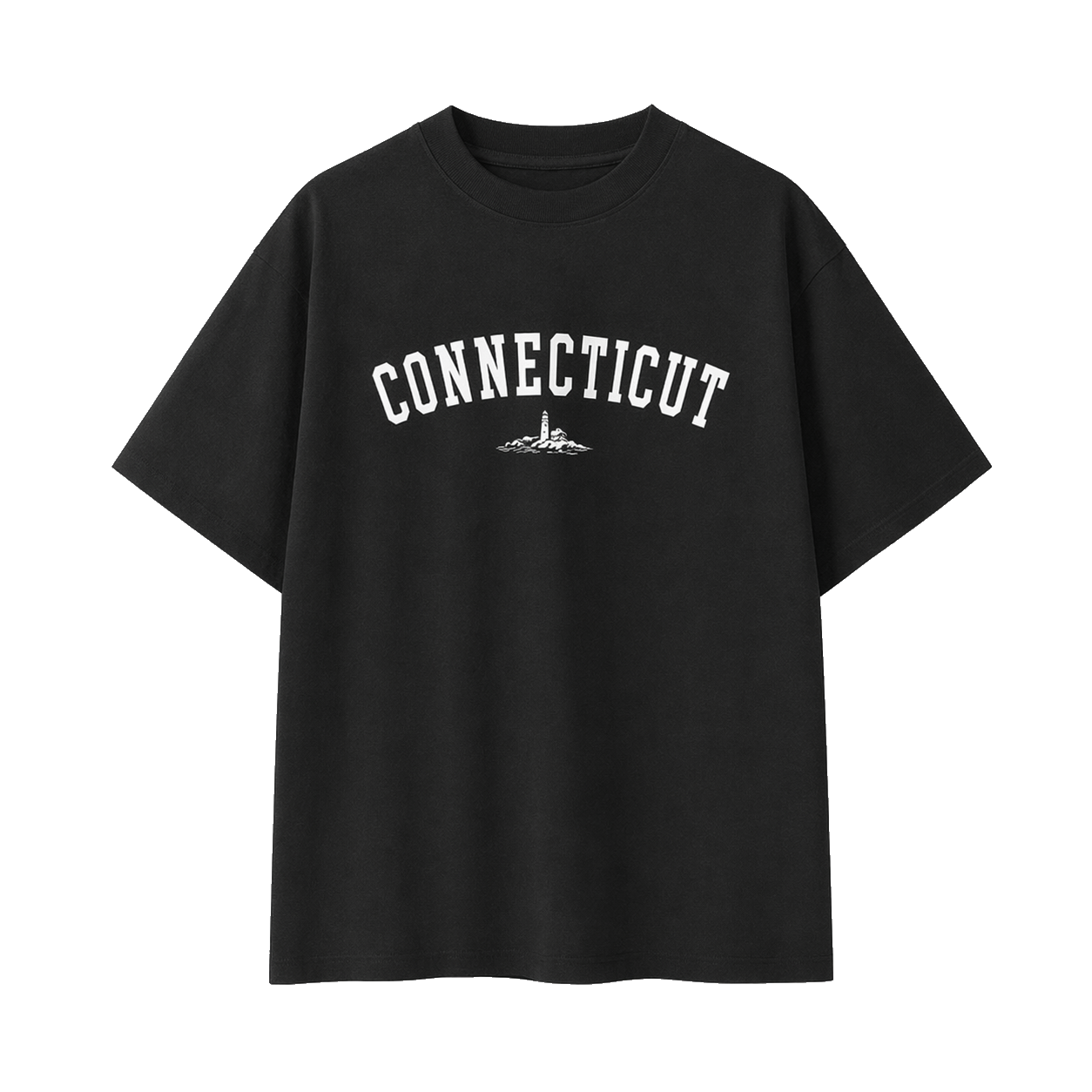 Collection 9 Connecticut Essential Cotton T-Shirt - Black front