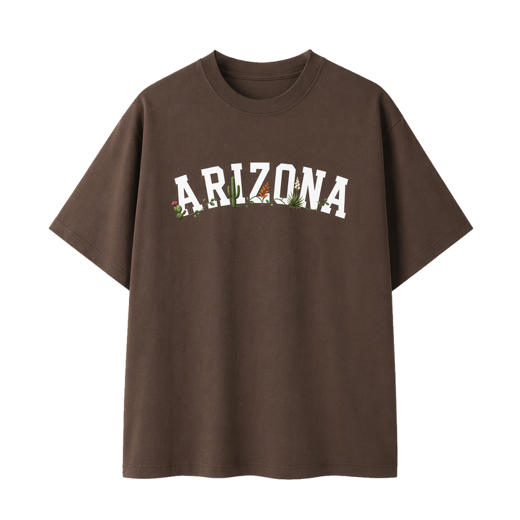 Collection 10 Arizona Essential Cotton T-Shirt - Coffee front