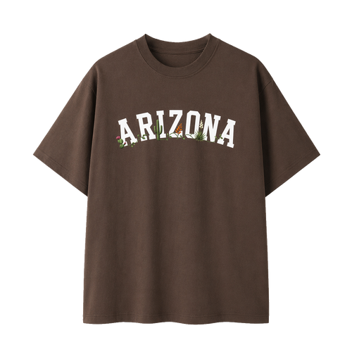 Collection 10 Arizona Essential Cotton T-Shirt - Coffee front