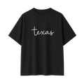 Collection 3 Texas Essential Cotton T-Shirt - Black front