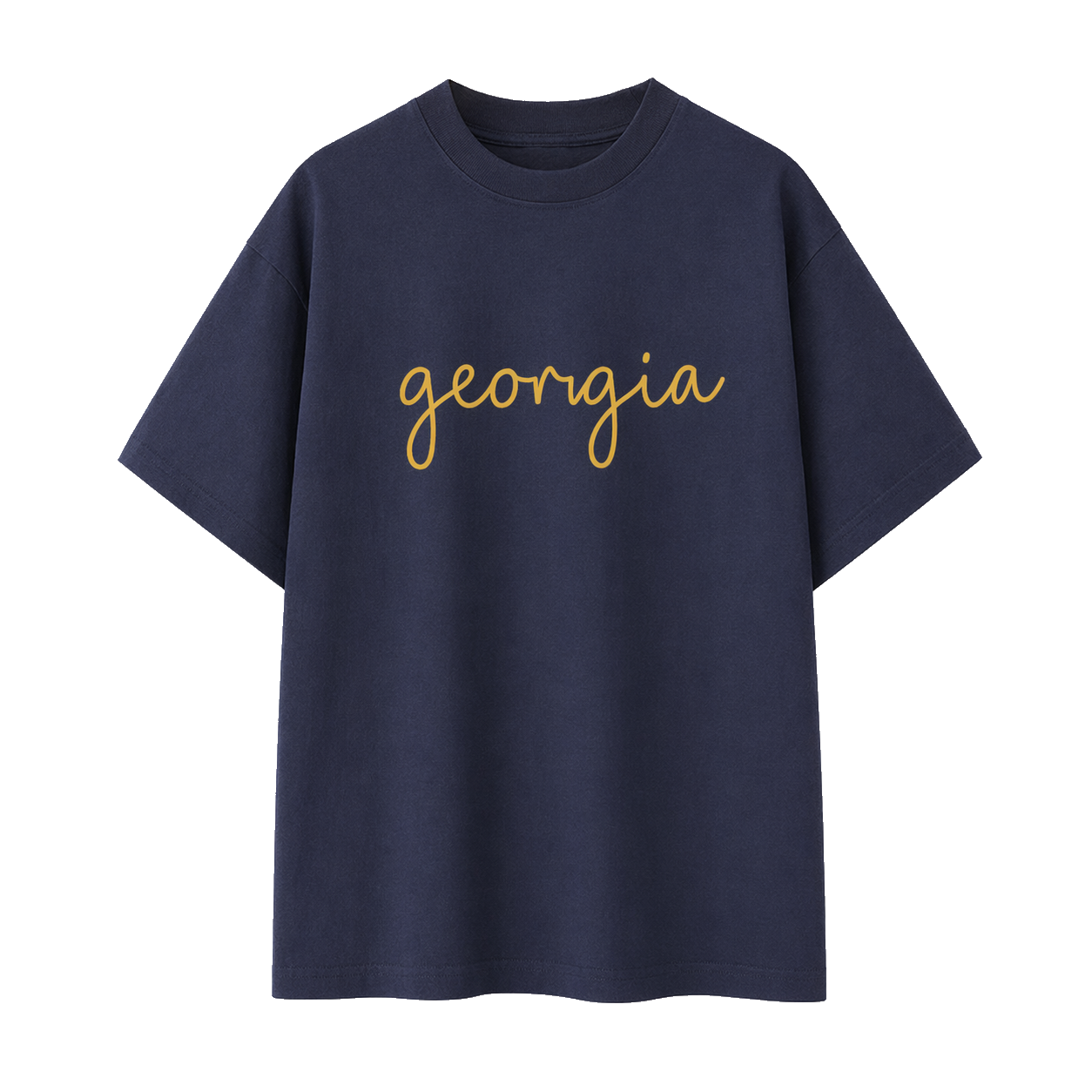 Collection 3 Georgia Essential Cotton T-Shirt - Navy Blue front