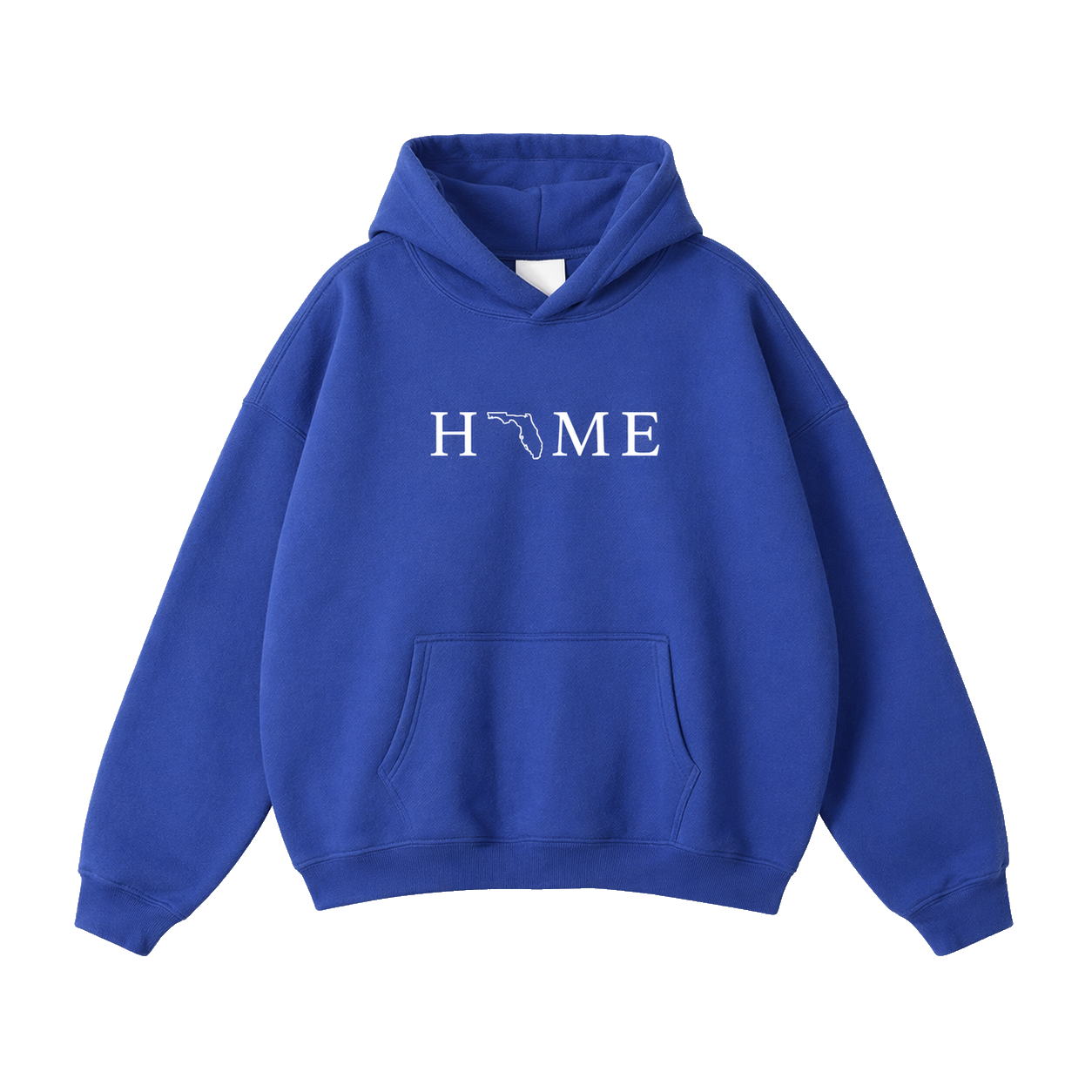 Collection 5 Florida Oversize Fleeced Hoodie - Klein Blue front