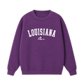 Collection 9 Louisiana Essential Heavyweight Crewneck Sweatshirt - Purple front