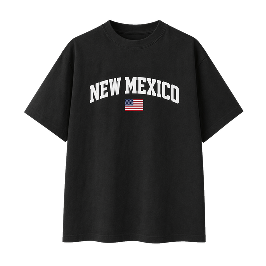 Collection 2 New Mexico Essential Cotton T-Shirt - Black front