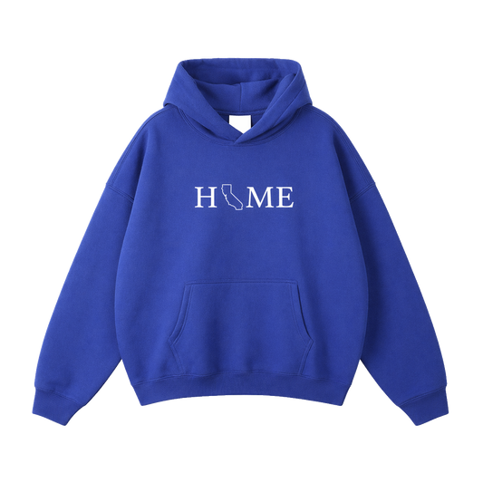 Collection 5 California Oversize Fleeced Hoodie - Klein Blue front