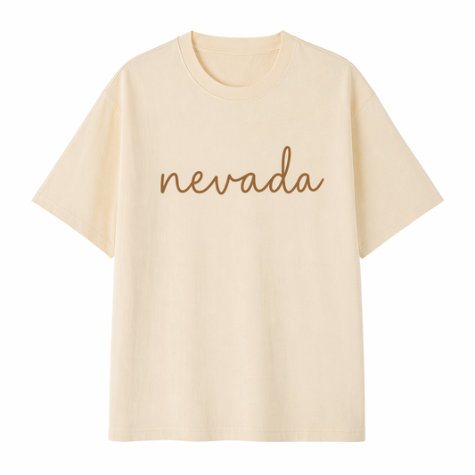 Collection 3 Nevada Essential Cotton T-Shirt - Apricot front
