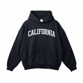 Collection 1 California Oversize Fleeced Hoodie - Black front