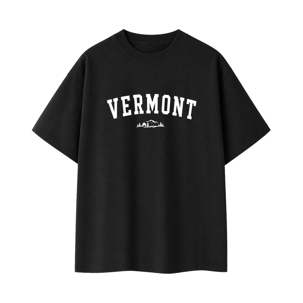 Collection 9 Vermont Essential Cotton T-Shirt - Black front