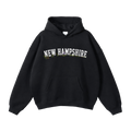 Collection 10 New Hampshire Oversize Fleeced Hoodie - Black front