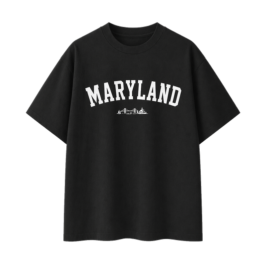Collection 9 Maryland Essential Cotton T-Shirt - Black front