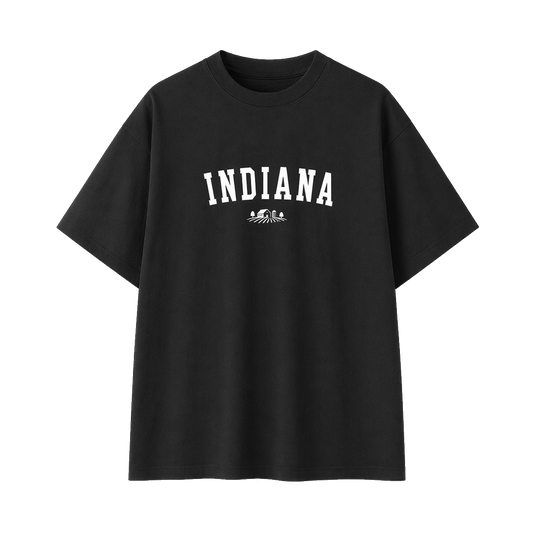 Collection 9 Indiana Essential Cotton T-Shirt - Black front