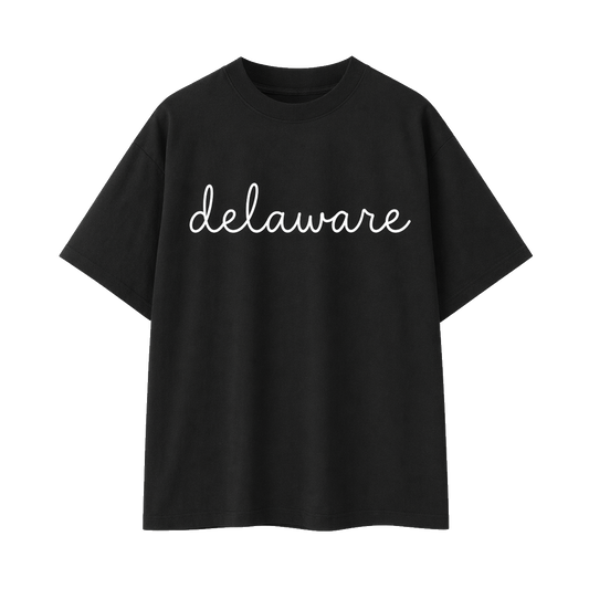 Collection 3 Delaware Essential Cotton T-Shirt - Black front