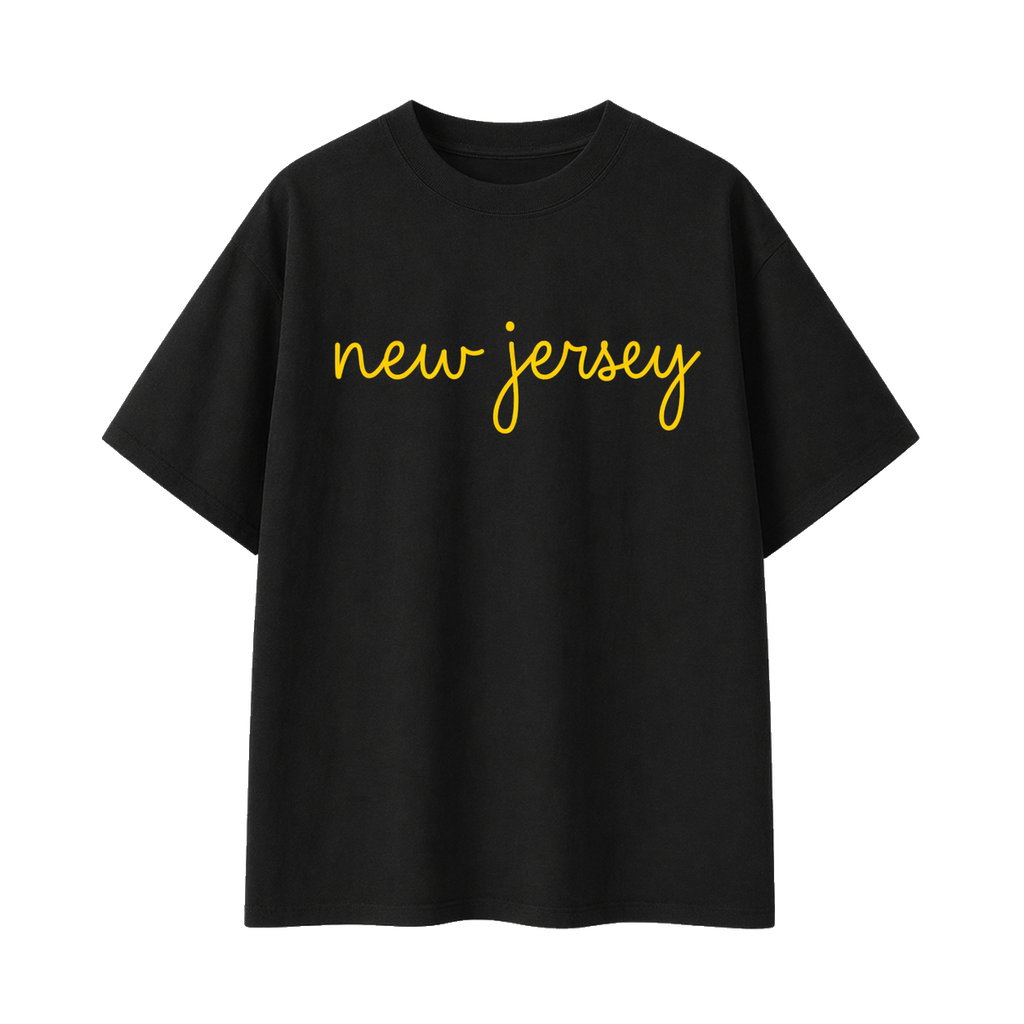 Collection 3 New Jersey Essential Cotton T-Shirt - Black front