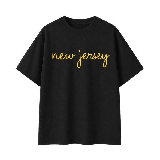 Collection 3 New Jersey Essential Cotton T-Shirt - Black front