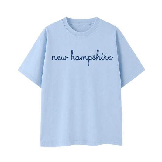 Collection 3 New Hampshire Essential Cotton T-Shirt - Light Blue front