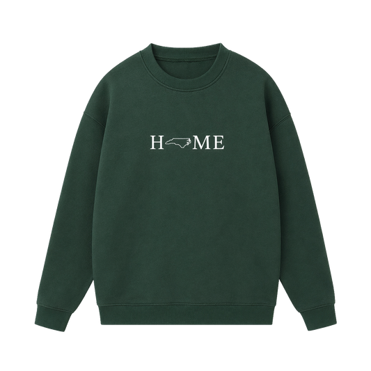 Collection 5 North Carolina Essential Heavyweight Crewneck Sweatshirt - Dark Green front