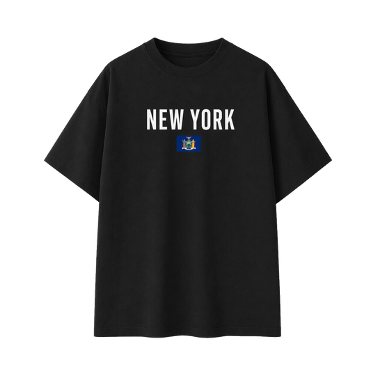 Collection 7 New York Essential Cotton T-Shirt - Black front