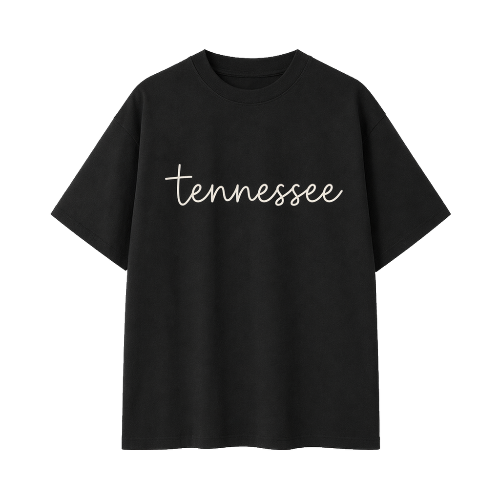 Collection 3 Tennessee Essential Cotton T-Shirt - Black front