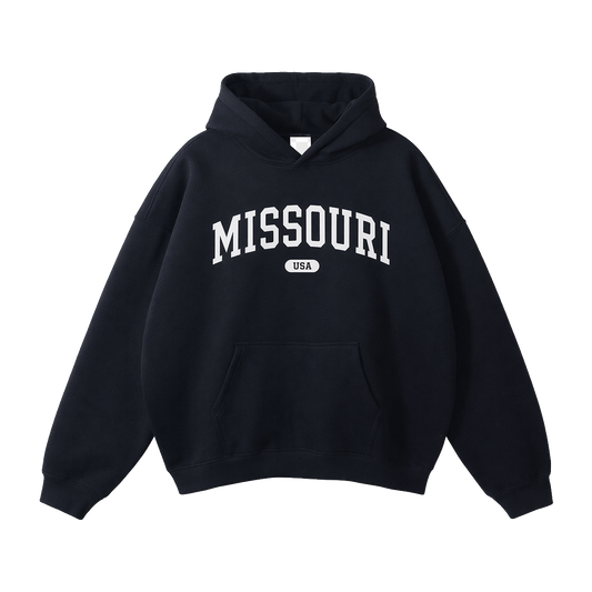 Collection 4 Missouri Oversize Fleeced Hoodie - Black front