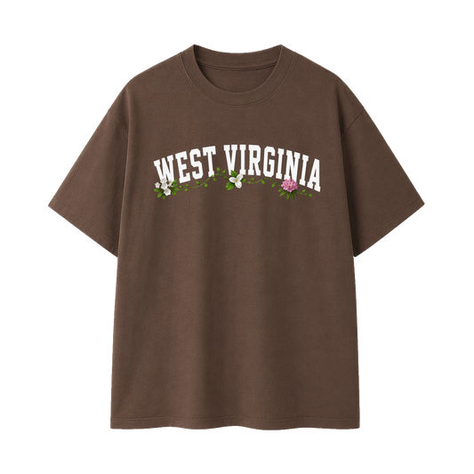Collection 10 West Virginia Essential Cotton T-Shirt - Coffee front