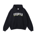 Collection 10 Georgia Oversize Fleeced Hoodie - Black front