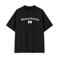 Collection 6 Massachusetts Essential Cotton T-Shirt - Black front