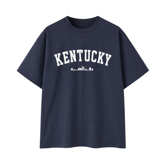 Collection 9 Kentucky Essential Cotton T-Shirt - Navy Blue front