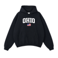 Collection 2 Ohio Oversize Fleeced Hoodie - Black front