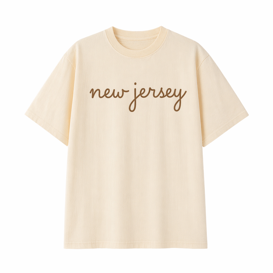 Collection 3 New Jersey Essential Cotton T-Shirt - Apricot front