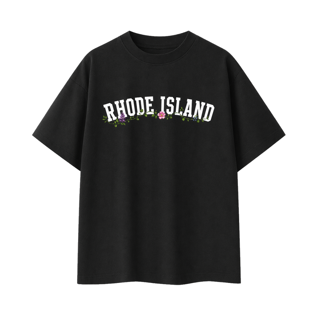 Collection 10 Rhode Island Essential Cotton T-Shirt - Black front
