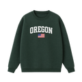 Collection 2 Oregon Essential Heavyweight Crewneck Sweatshirt - Dark Green front