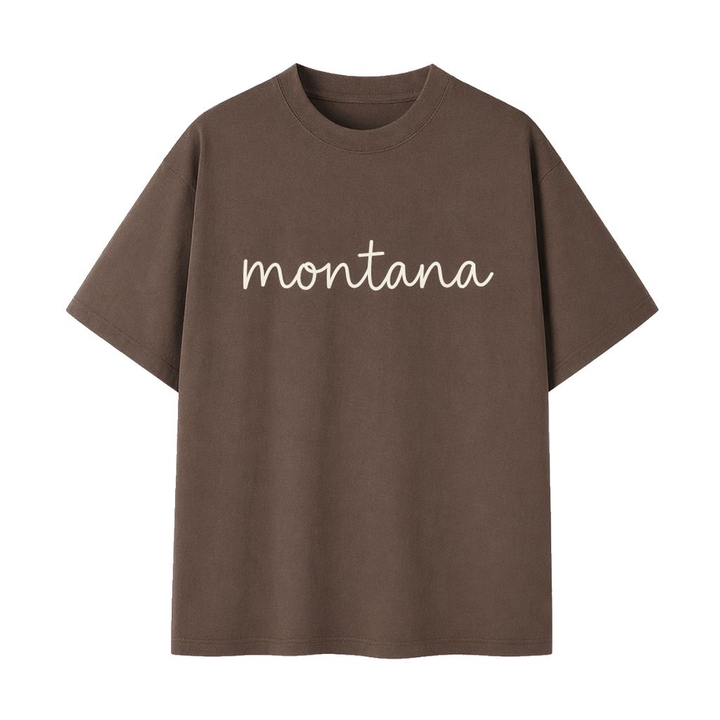 Collection 3 Montana Essential Cotton T-Shirt - Coffee front