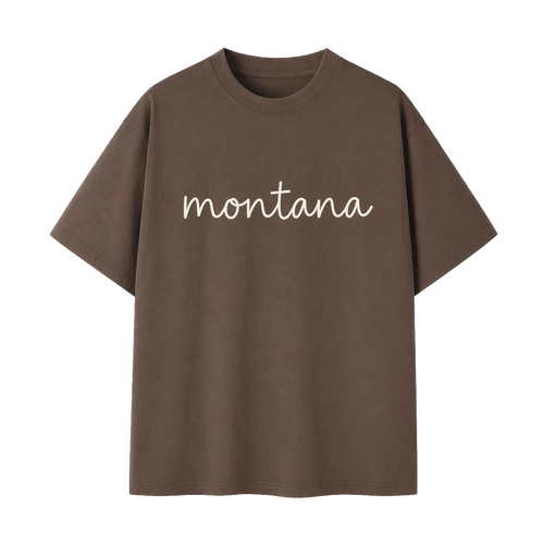 Collection 3 Montana Essential Cotton T-Shirt - Coffee front