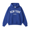 Collection 9 New York Oversize Fleeced Hoodie - Klein Blue front