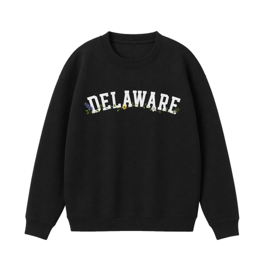 Collection 10 Delaware Essential Heavyweight Crewneck Sweatshirt - Black front
