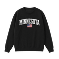 Collection 2 Minnesota Essential Heavyweight Crewneck Sweatshirt - Black front
