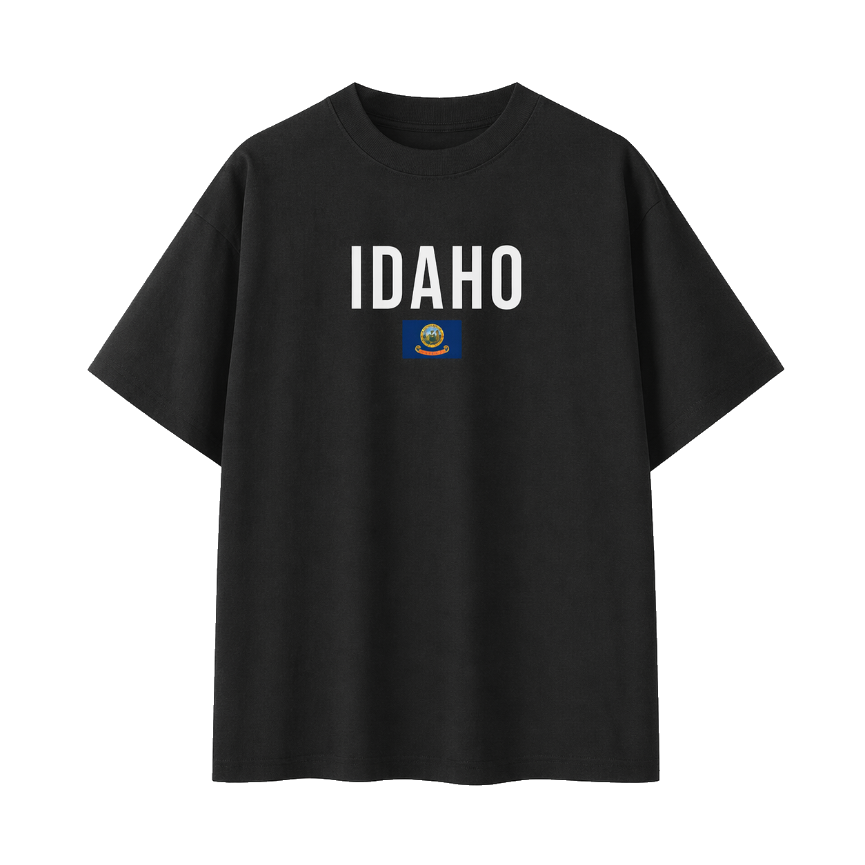 Collection 7 Idaho Essential Cotton T-Shirt - Black front