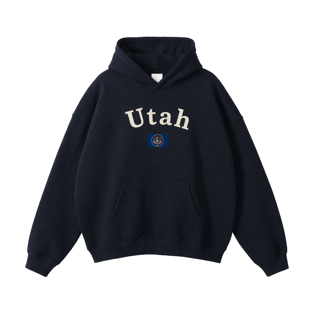 Collection 6 Utah Oversize Fleeced Hoodie - Black front