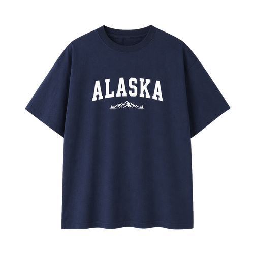 Collection 9 Alaska Essential Cotton T-Shirt - Navy Blue front