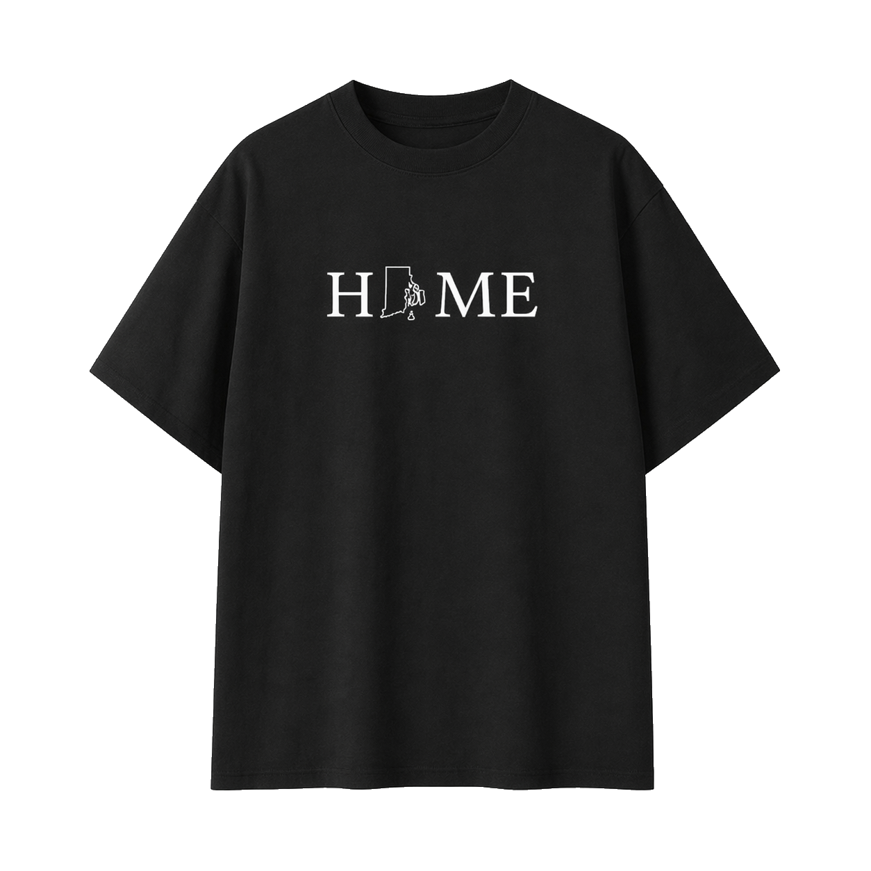 Collection 5 Rhode Island Essential Cotton T-Shirt - Black front