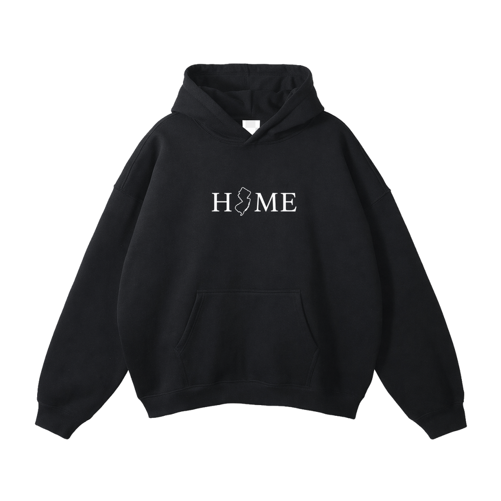 Collection 5 New Jersey Oversize Fleeced Hoodie - Black front