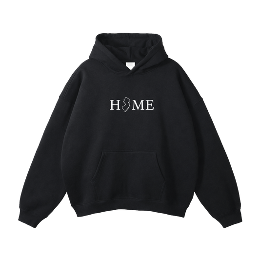 Collection 5 New Jersey Oversize Fleeced Hoodie - Black front