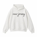 Collection 3 New Jersey Oversize Fleeced Hoodie - White front