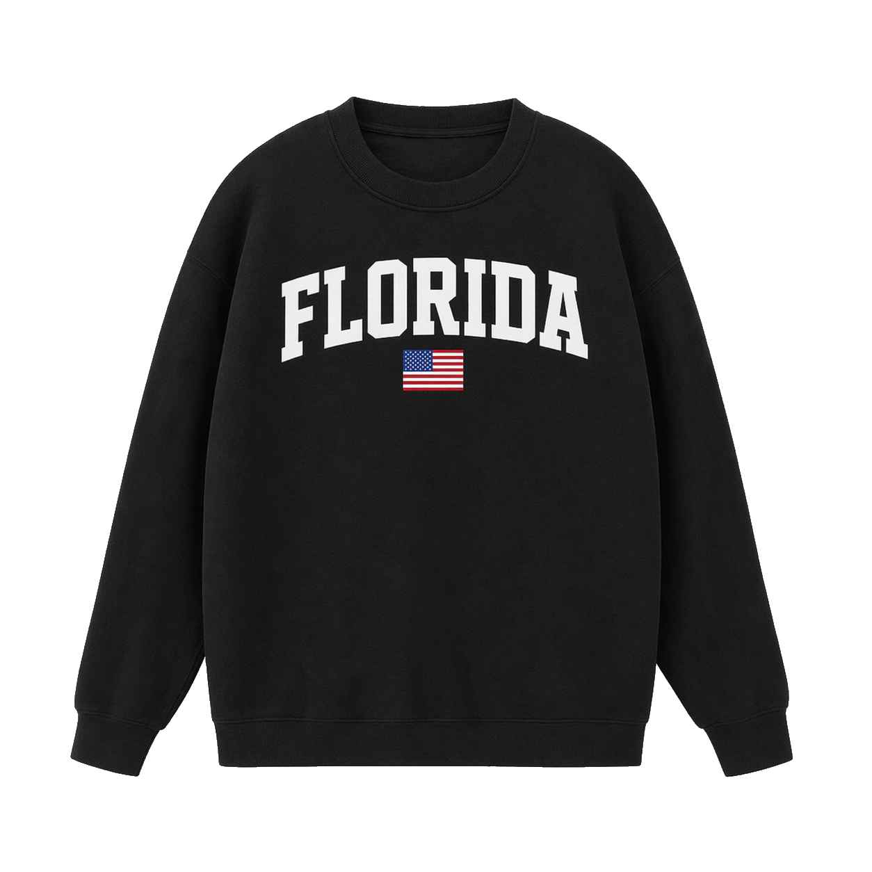 Collection 2 Florida Essential Heavyweight Crewneck Sweatshirt - Black front