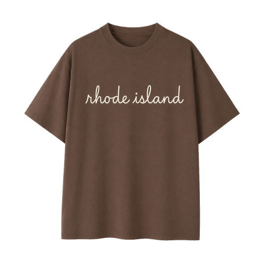 Collection 3 Rhode Island Essential Cotton T-Shirt - Coffee front