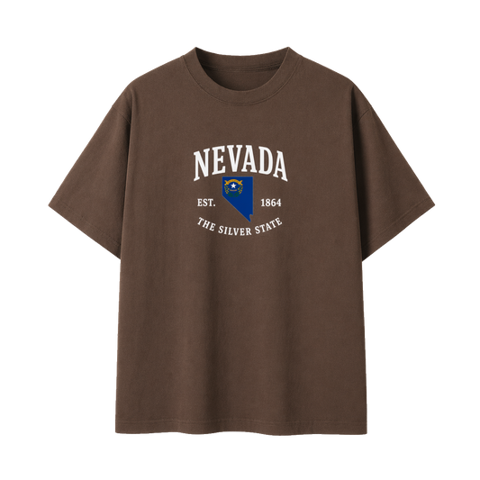 Collection 8 Nevada Essential Cotton T-Shirt - Coffee front