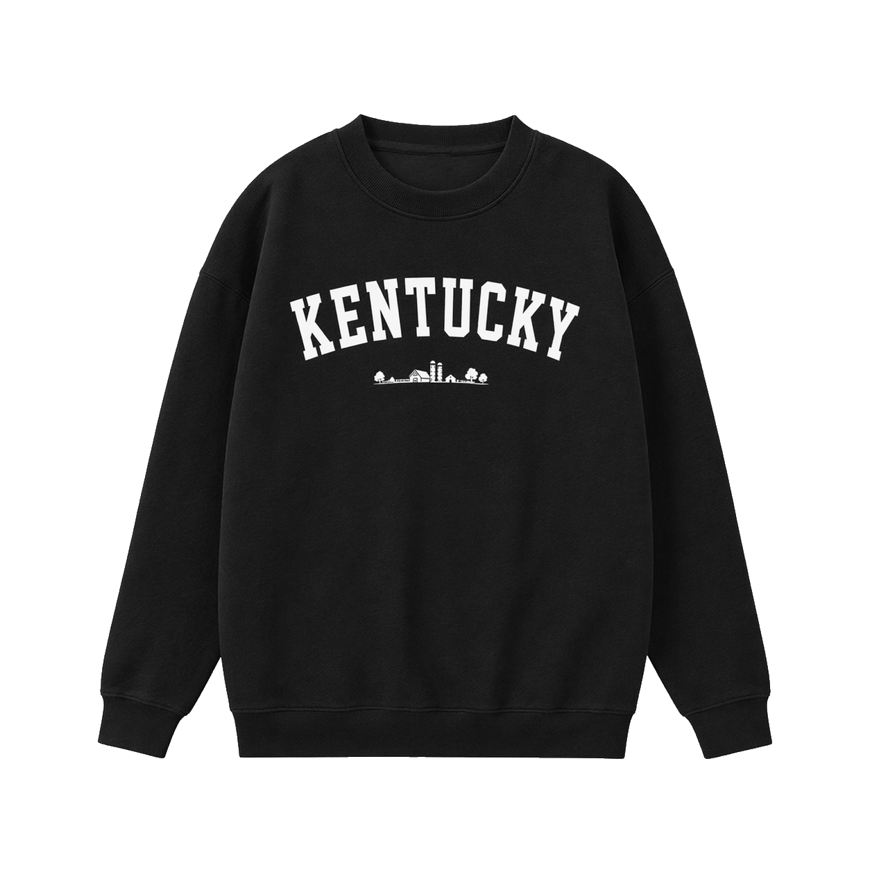 Collection 9 Kentucky Essential Heavyweight Crewneck Sweatshirt - Black front