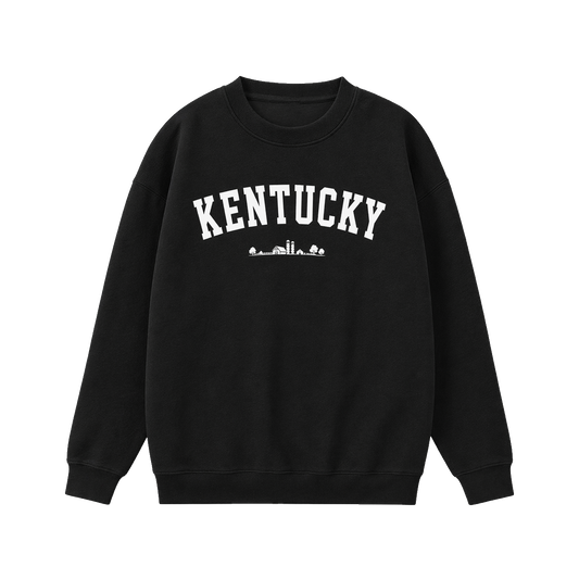 Collection 9 Kentucky Essential Heavyweight Crewneck Sweatshirt - Black front